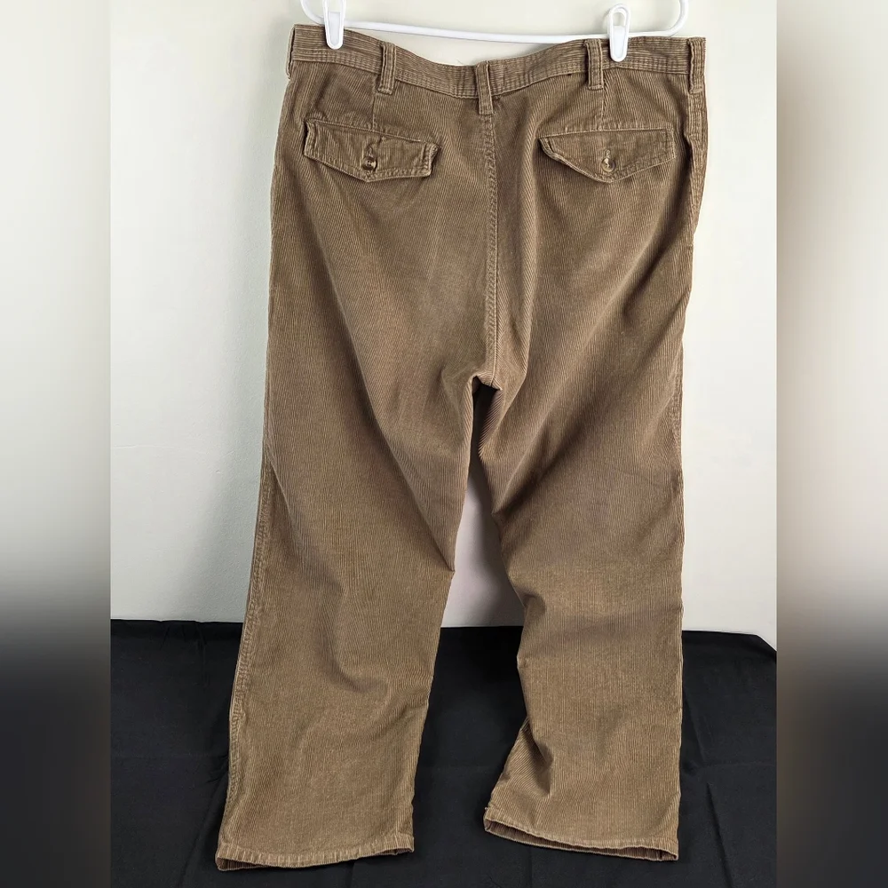 Redhead Corduroy Pants Mens 38x30 Tan Relaxed Fit Straight Leg 100% Cotton